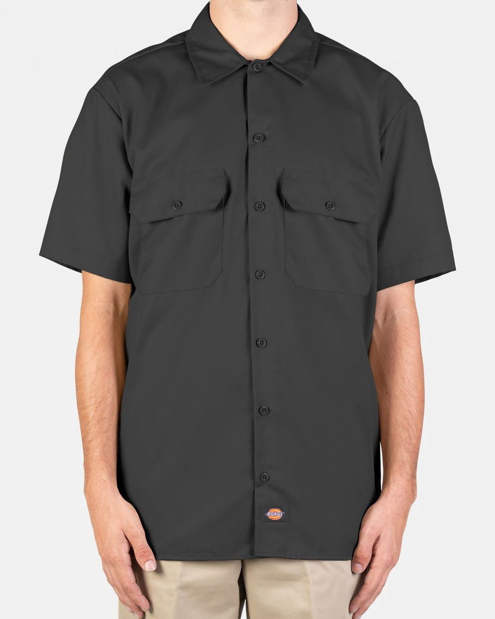 DICKIES –1574 SHORT SLEEVE WORK SHIRT - CHARCOAL