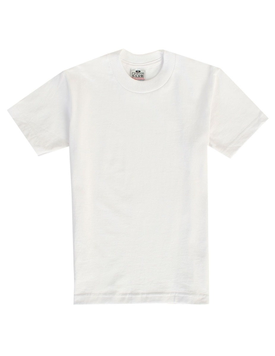 Pro Club Youth Short Sleeve Crew Neck Tee - WHITE