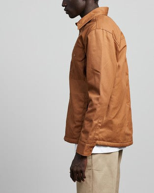 DICKIES Pawnee Lined Shirt Jacket - Brown Duck