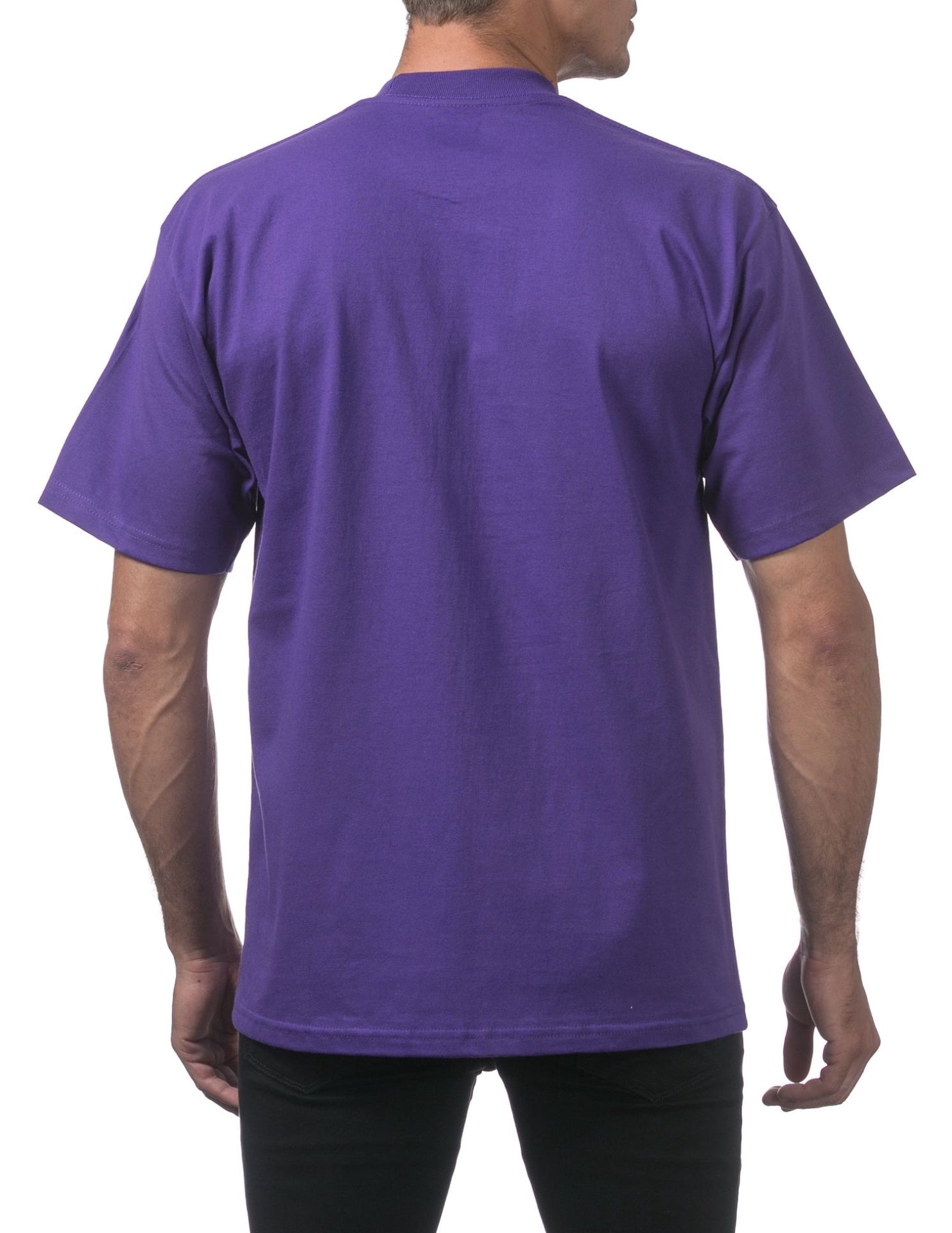 Pro Club Men's Heavyweight Short Sleeve Tee - PURPLE