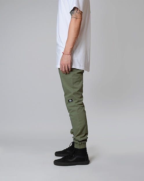 DICKIES - CP918 SLIM TAPERED & CUFFED PANT - ARMY GREEN