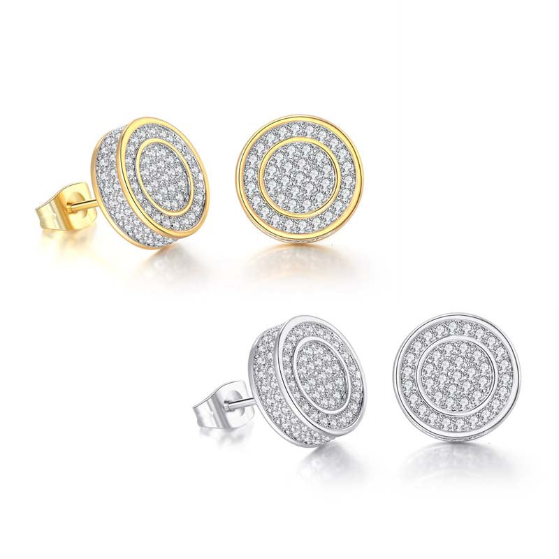 Big Diamond Cluster Stud Earring