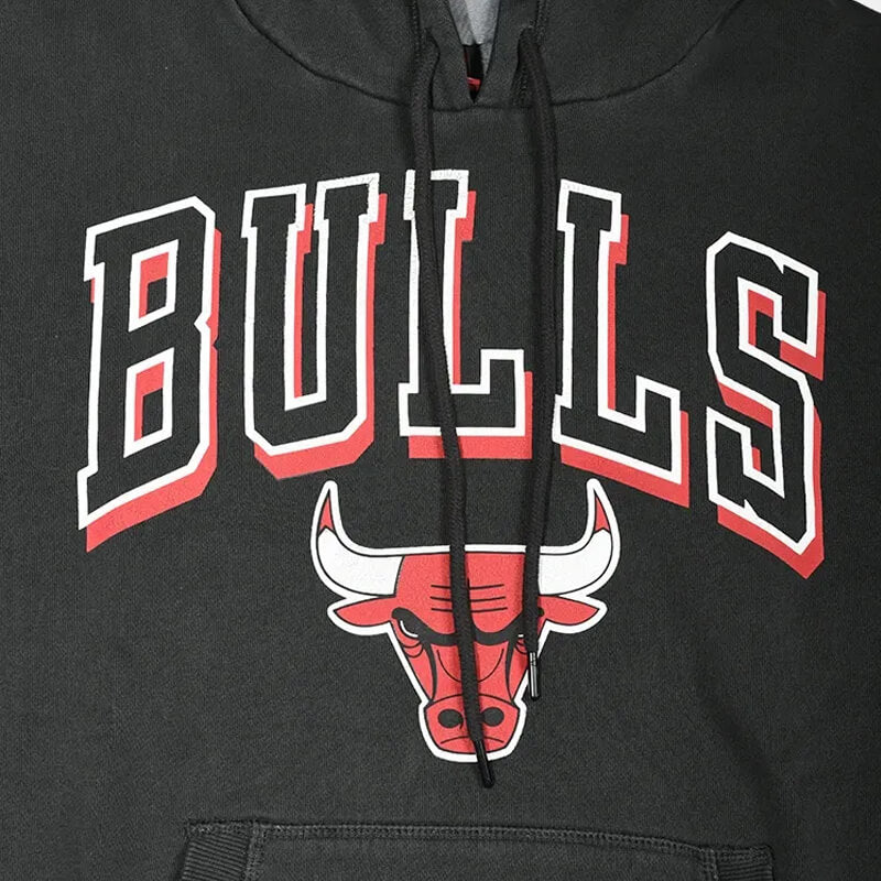 MITCHELL & NESS - CHICAGO BULLS VINTAGE KEYLINE LOGO HOODIE