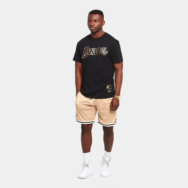 MITCHELL & NESS - Gold Foil Lakers Team Tee
