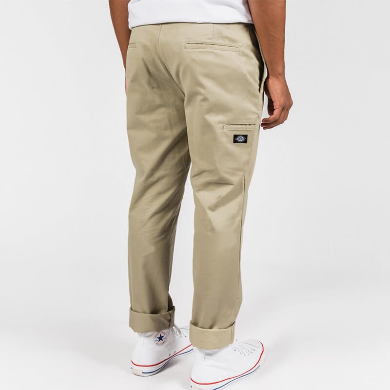 DICKIES WP918 SLIM FIT DOUBLE KNEE WORK PANT -Khaki
