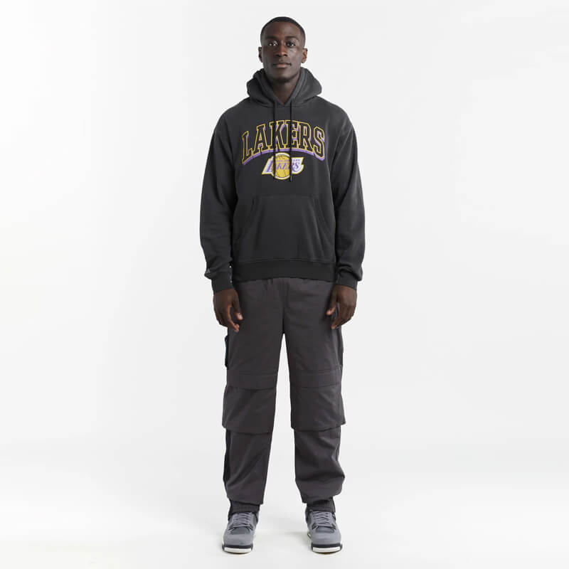 MITCHELL & NESS - L.A LAKERS VINTAGE KEYLINE LOGO HOODIE