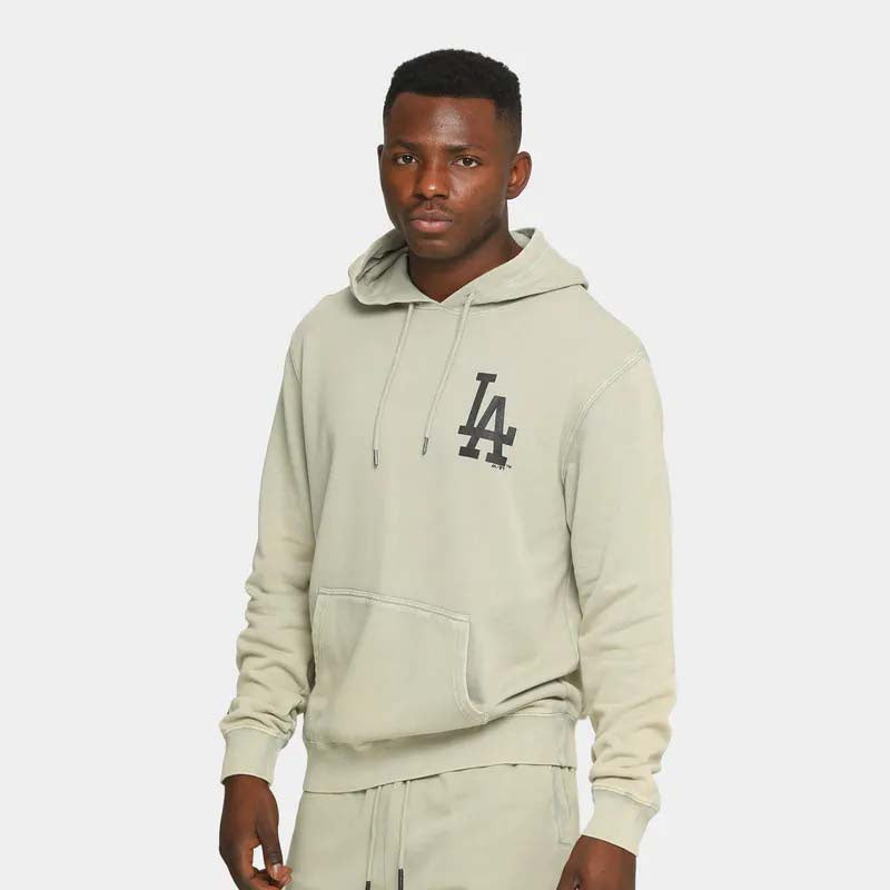 Majestic - Champlain Zip Pocket Hoody Los Angeles Dodgers - Abbey Stone
