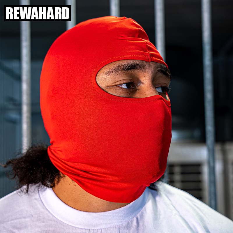 Rewahard Full Head Balaclava Neck Gaiter - Red