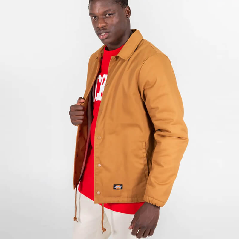 DICKIES SHINER COACHES JACKET - Brown Duck