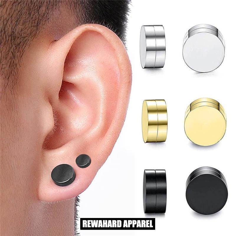 Stainless Steel Magnetic Stud Earrings