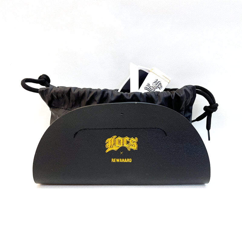 LOCS - Soft Leather Sunglasses Case Black