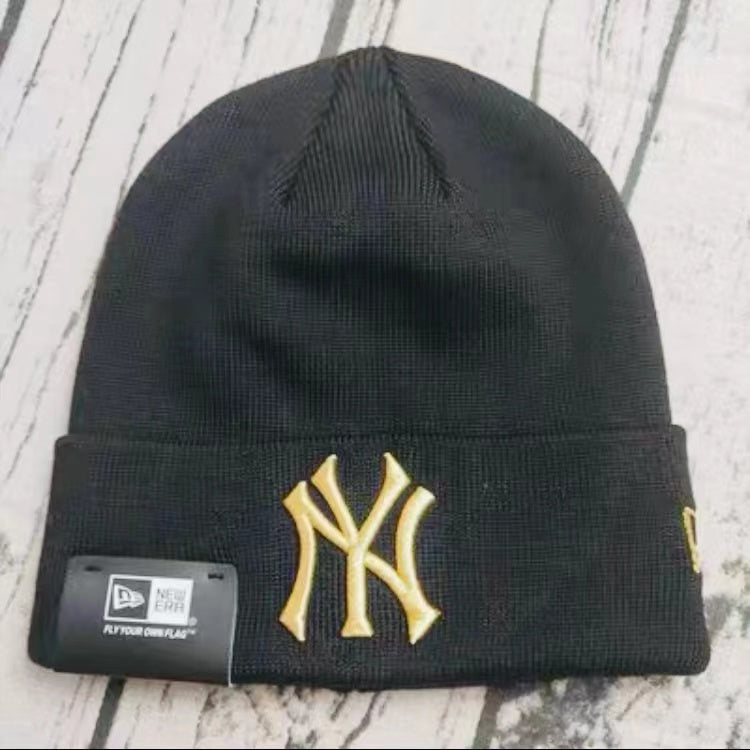 New Era - New York Yankees Knit Beanie - BLACK/GOLD