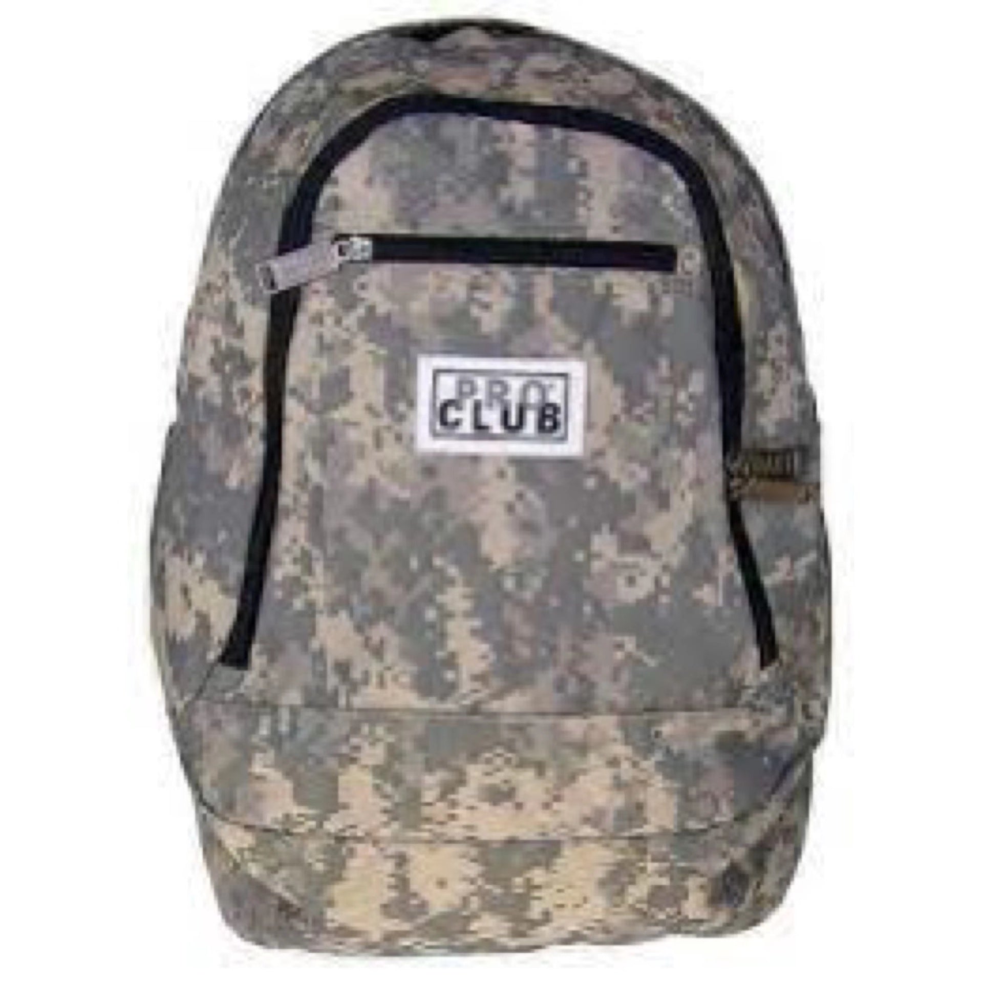Pro Club Backpack - Green Camo Round Pocket