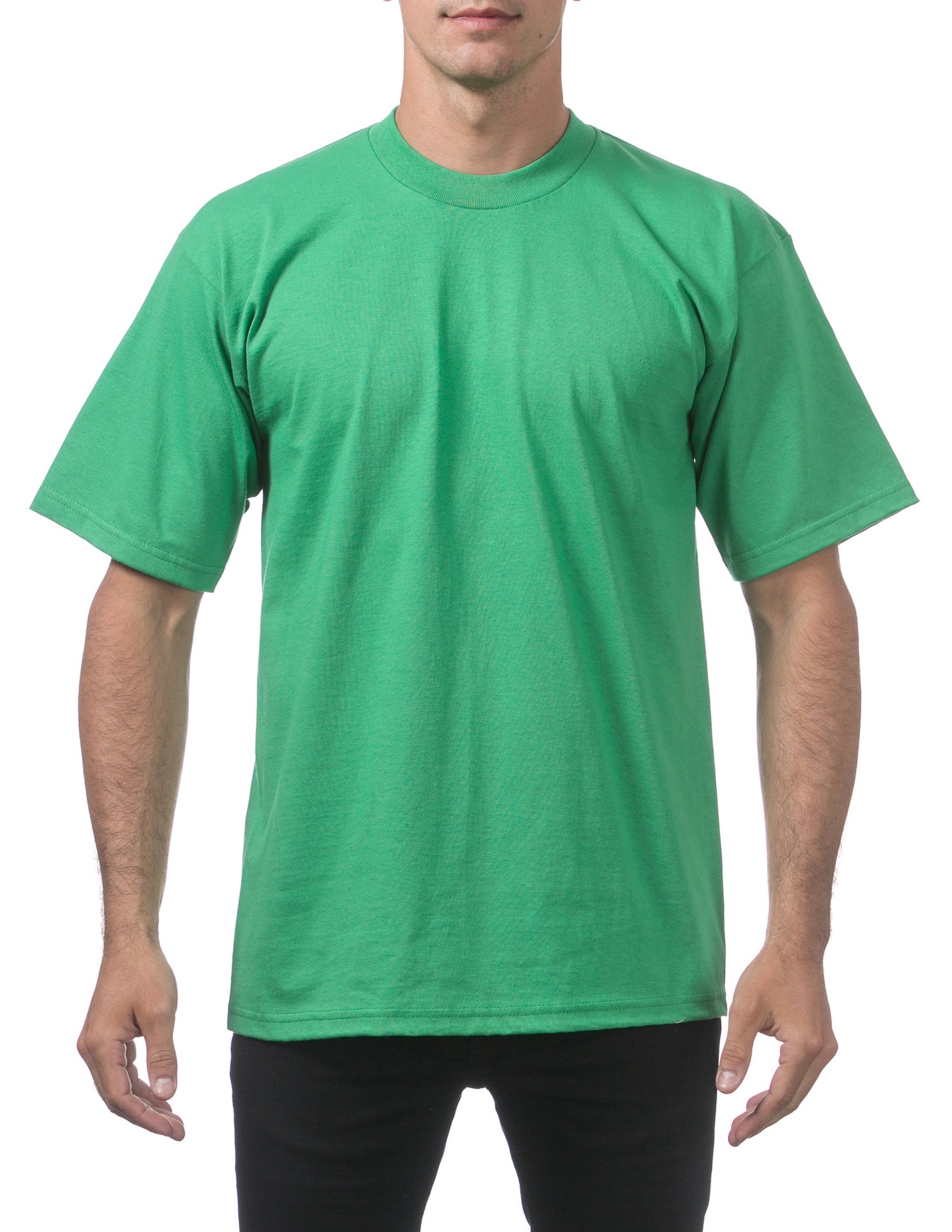 Pro Club Men's Heavyweight Short Sleeve Tee - KELLY GREEN