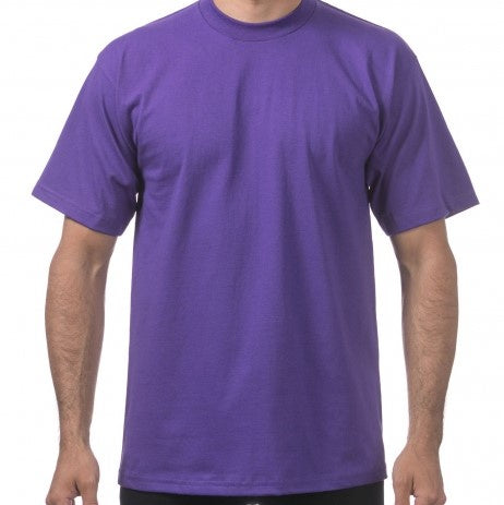 Pro Club Men's Heavyweight Short Sleeve Tee - PURPLE