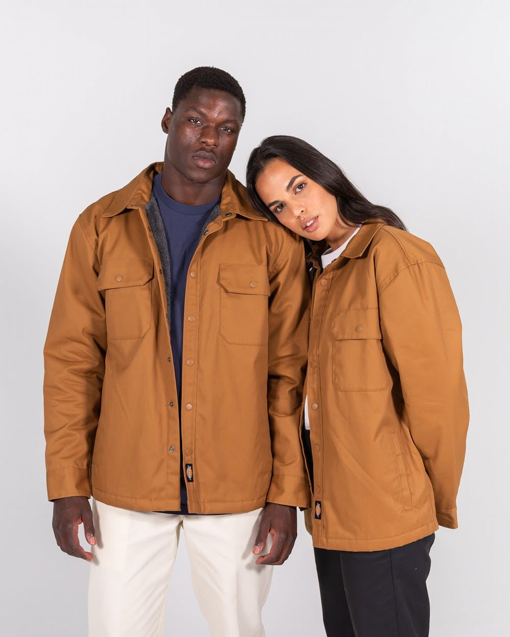 DICKIES Pawnee Lined Shirt Jacket - Brown Duck