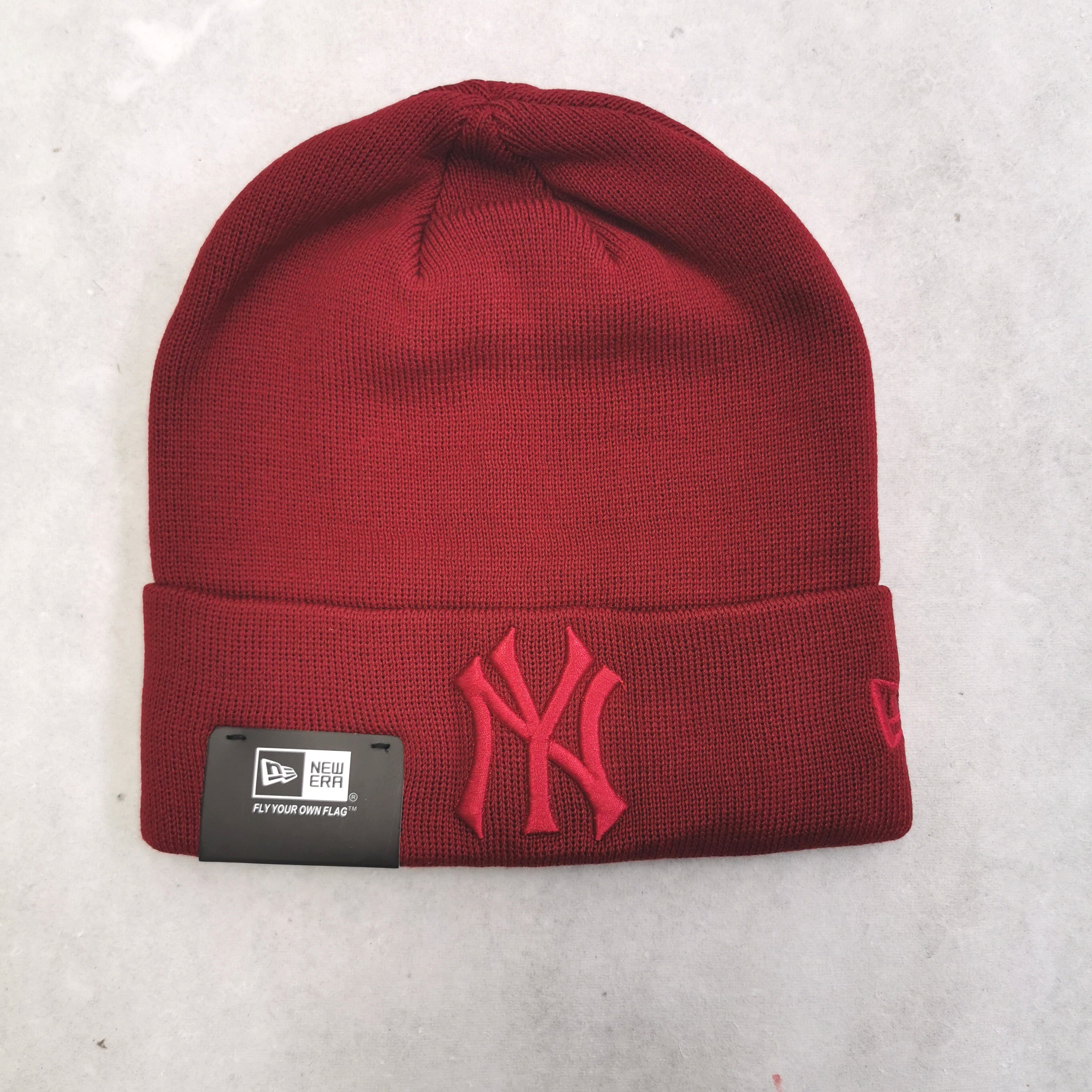 New Era - New York Yankees Knit Beanie - BURGUNDY