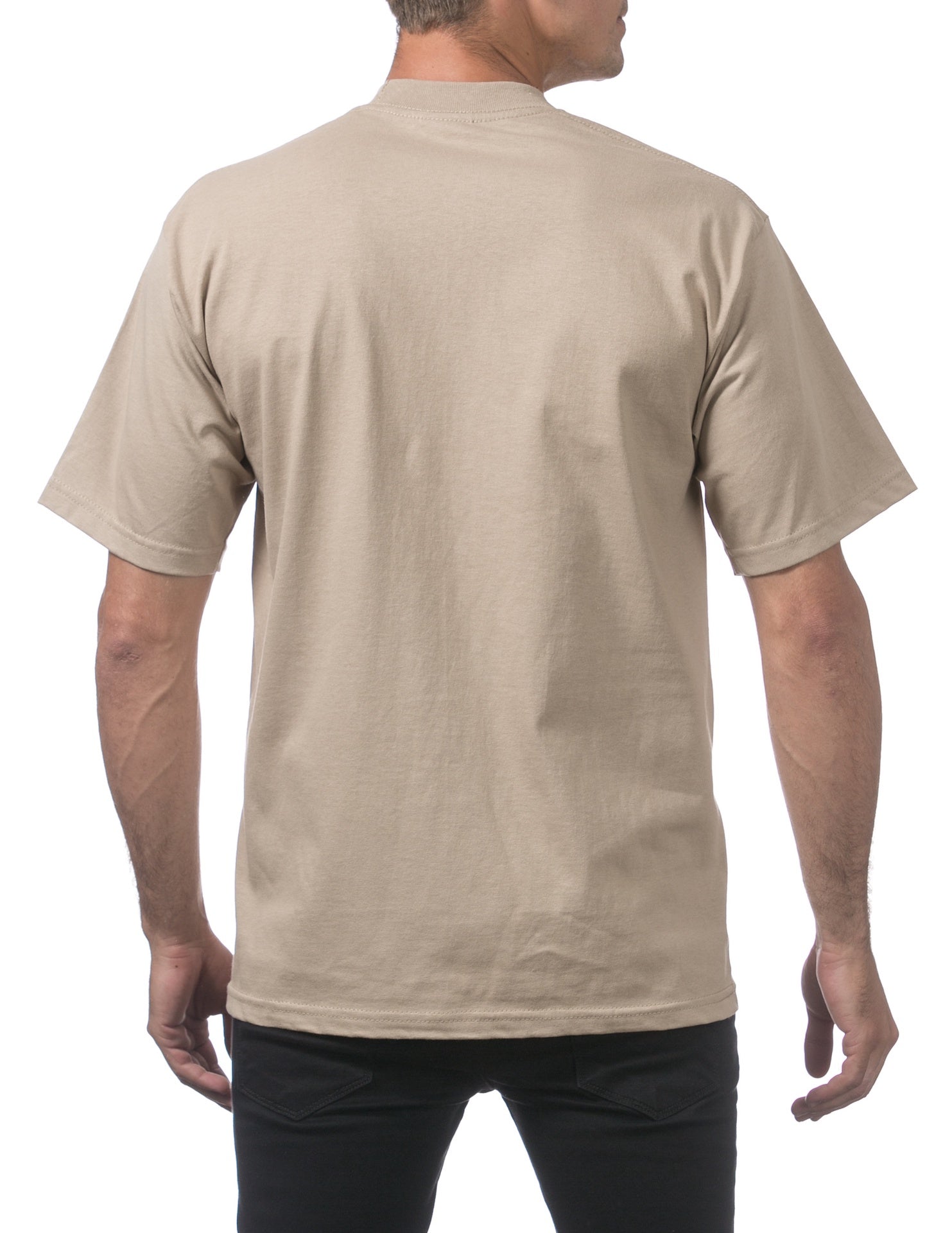 Pro Club Men's Heavyweight Short Sleeve Tee - KHAKI