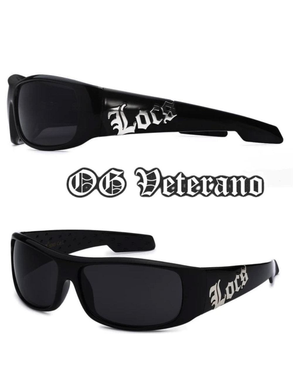 Locs Hardcore Gangster Thug Biker Sunglasses Mens Black Skull Lc59