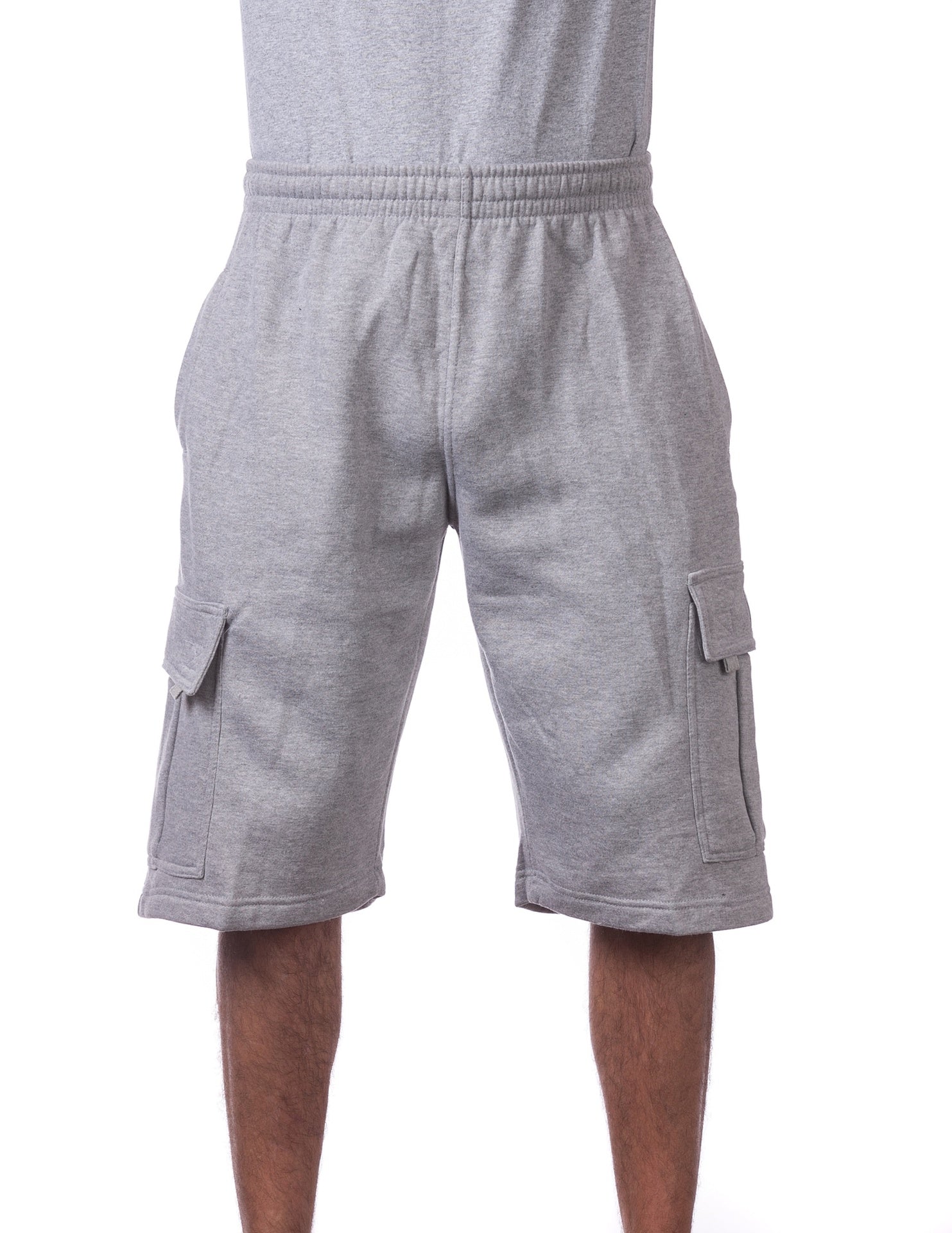 Pro Club FLEECE CARGO SHORTS - GRAY