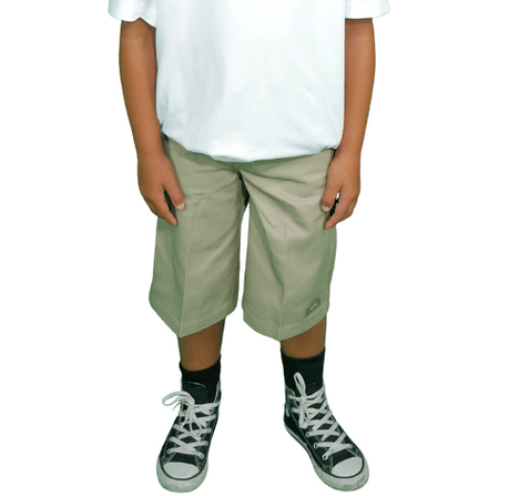 DICKIES - YOUTH 38224 BOYS` ORIGINAL FIT RELAXED SHORTS - KHAKI