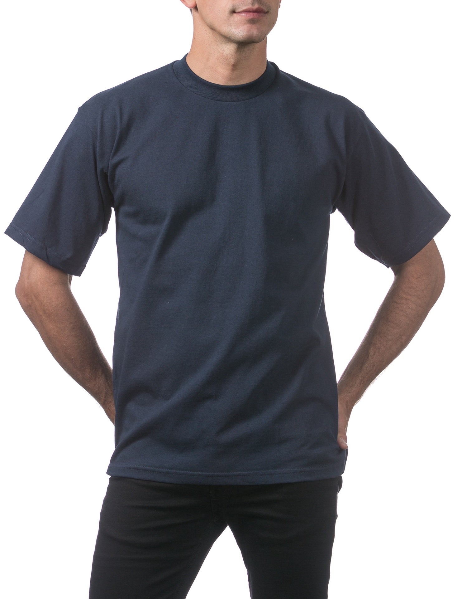Pro Club Men's Heavyweight Short Sleeve Tee - NAVY