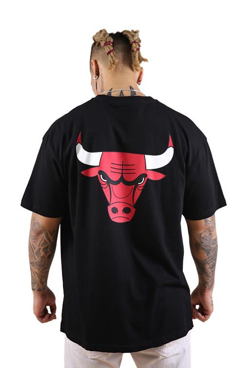 MITCHELL & NESS - Retro Repeat Tee Bulls Black