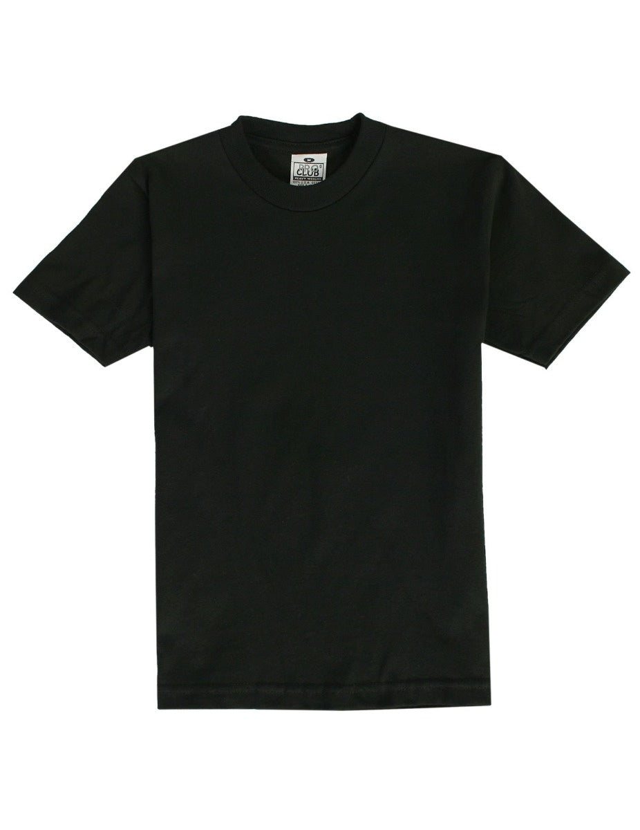 Pro Club Youth Short Sleeve Crew Neck Tee - BLACK