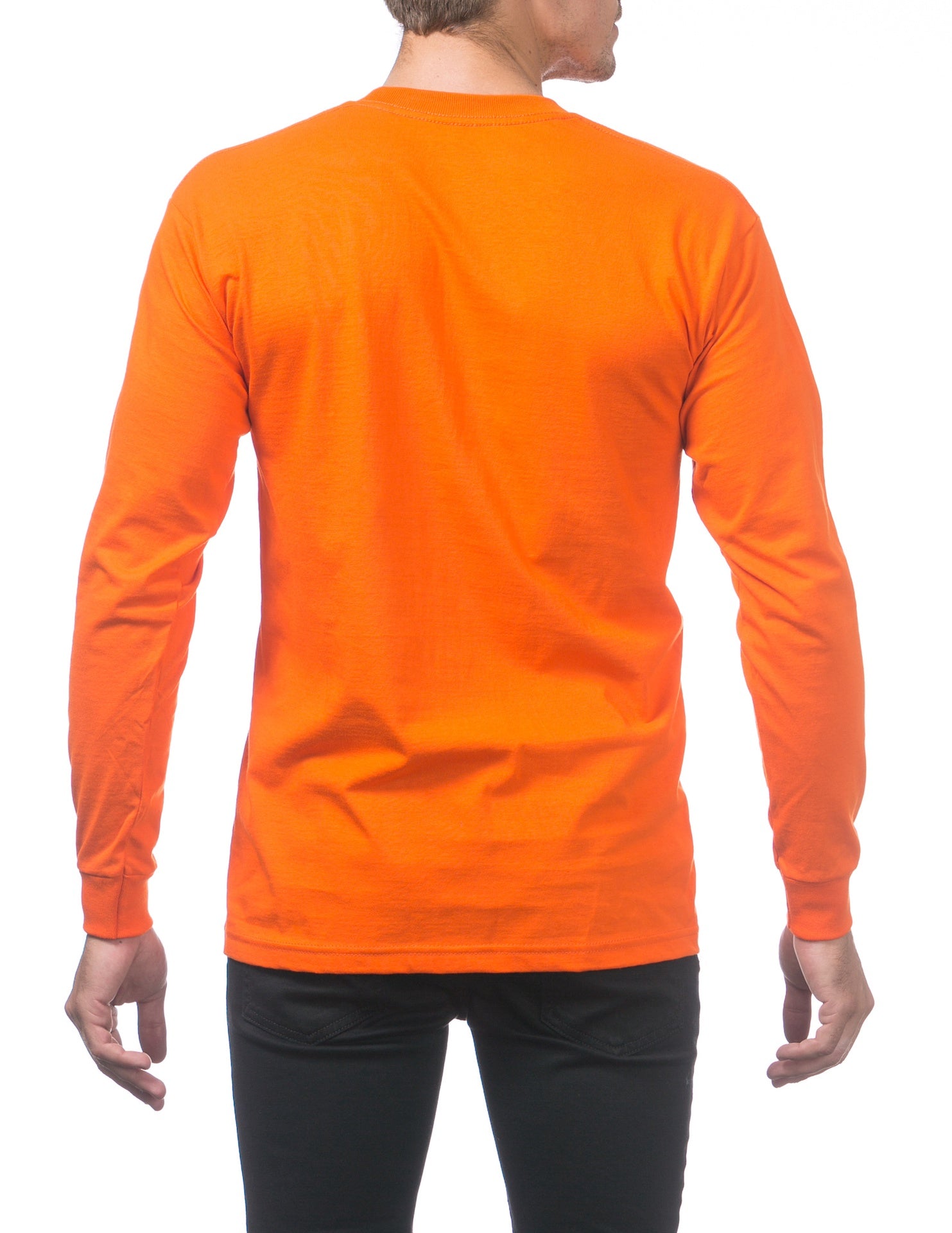 Pro Club Heavyweight Cotton Long Sleeve Crew Neck –Orange Tan