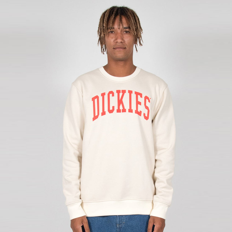 DICKIES LONGVIEW CREW NECK SWEATER - BONE