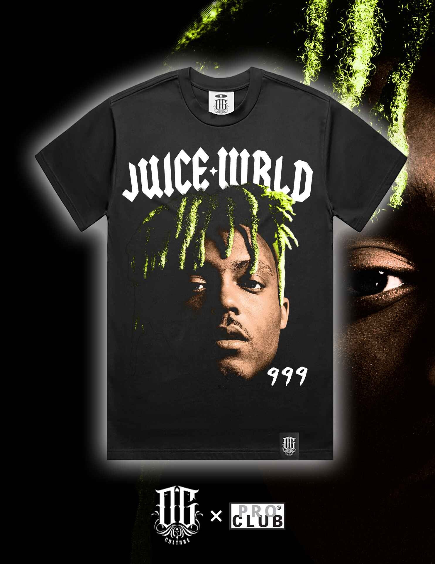 OG Culture X Pro Club Heavyweight Tee - Juice wrld Portrait