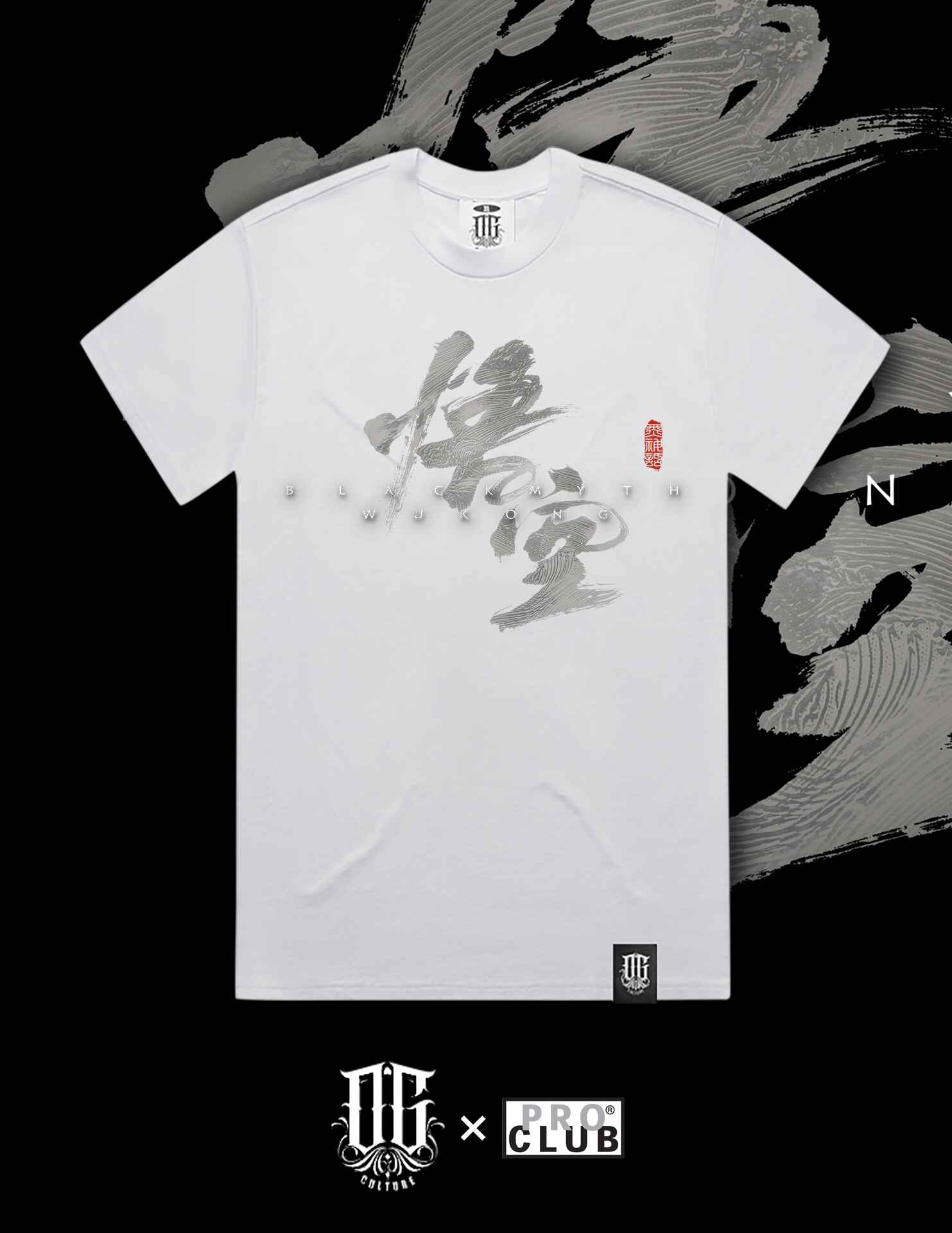 OG Culture X Pro Club Heavyweight Tee - Logo Black Myth Wukong