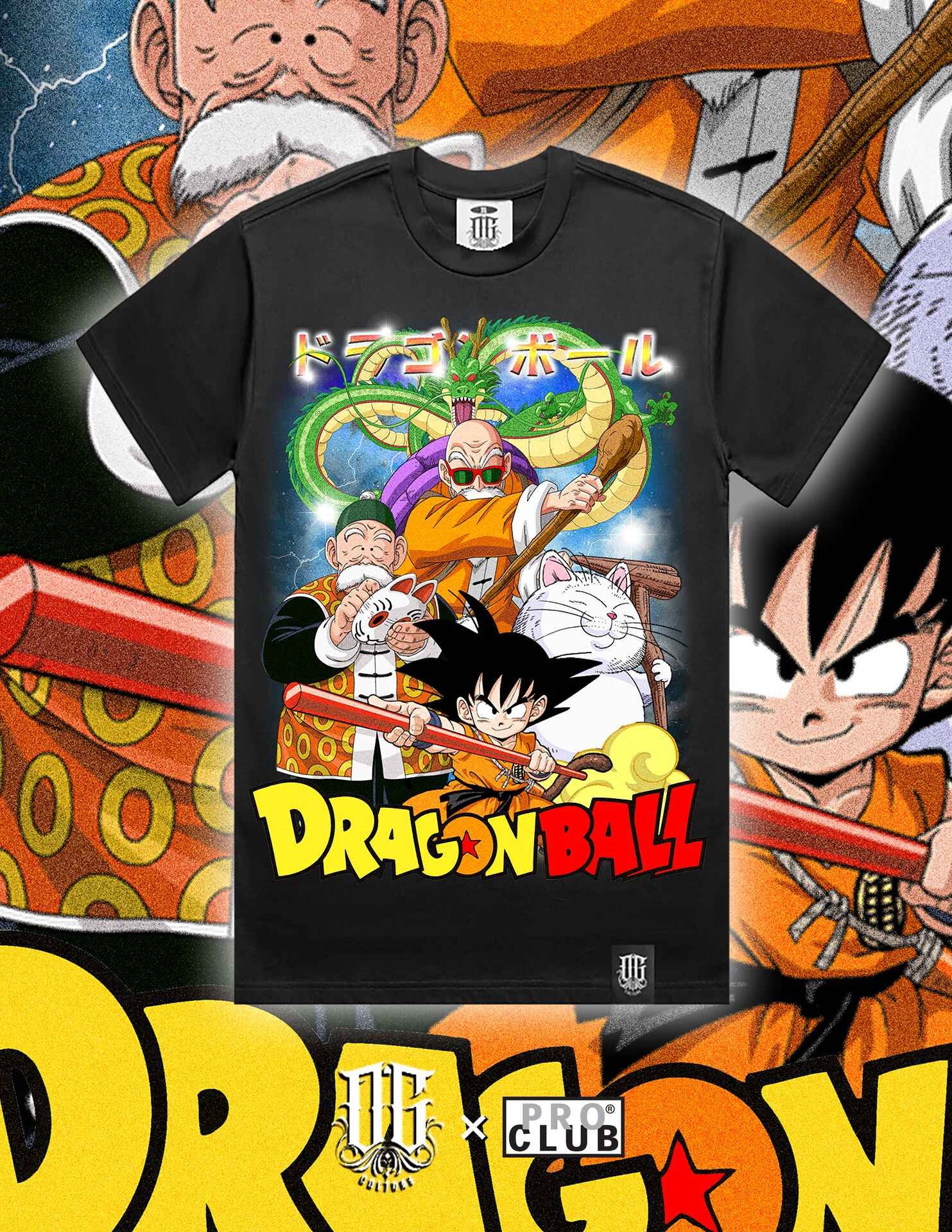 OG Culture X Pro Club Heavyweight Tee - Dragon Ball Son Goku