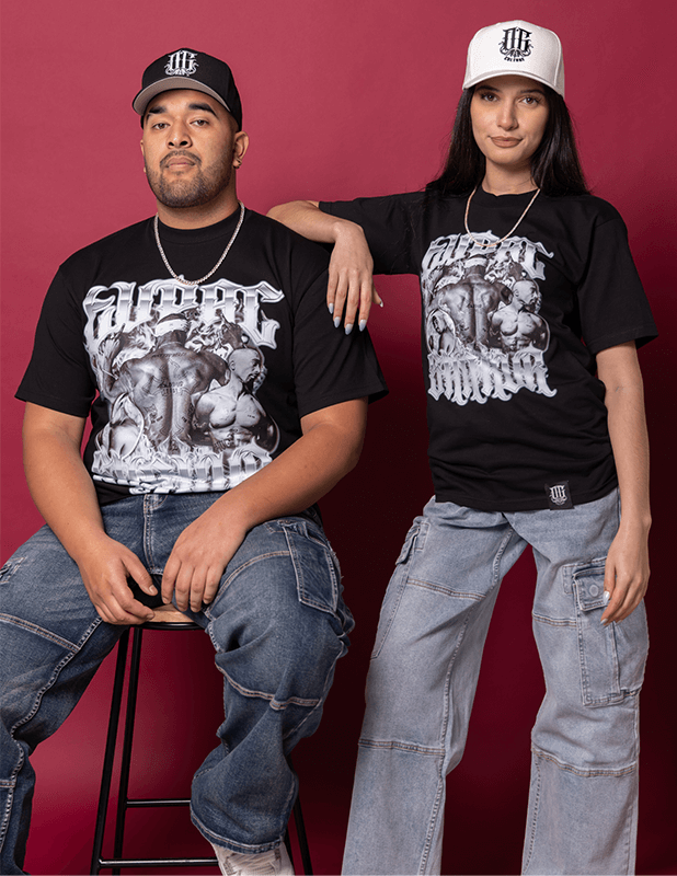 OG Culture X Pro Club Digital Printed Heavyweight Tee - Tupac Shakur Front&Back