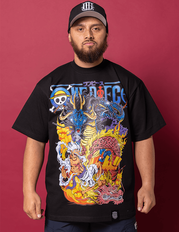 OG Culture X Pro Club Heavyweight Tee - One Piece Dragon