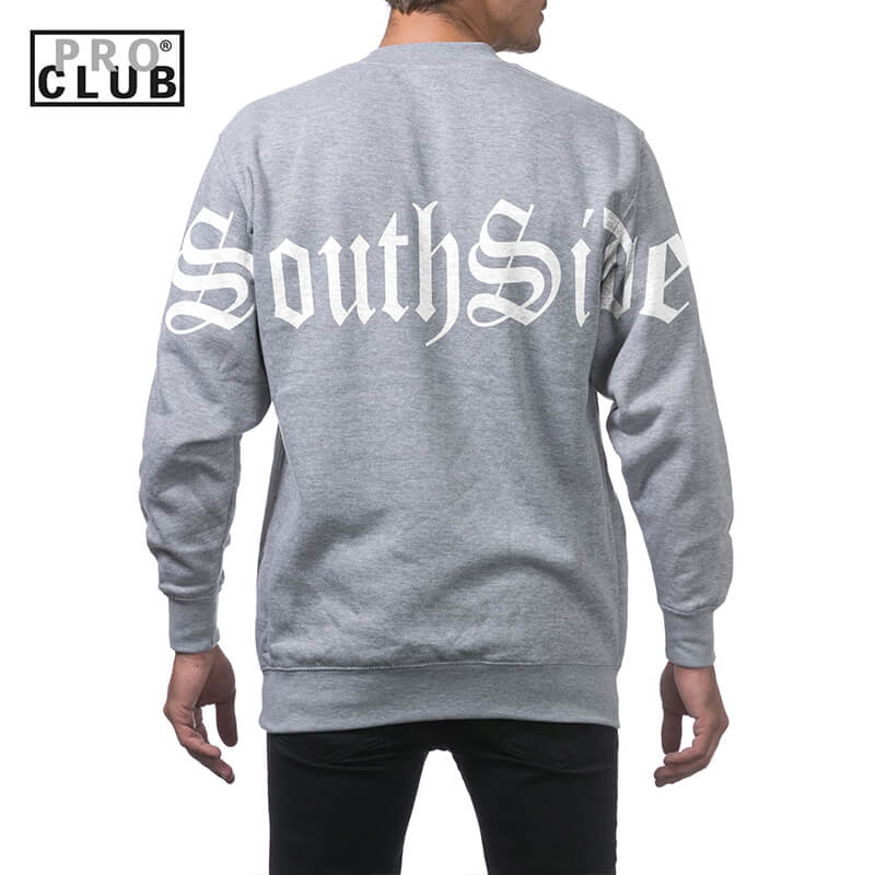 SOUTHSIDE BACK SHOULDER OLD ENGLISH Pro Club Heavyweight Pullover Sweater (13oz)