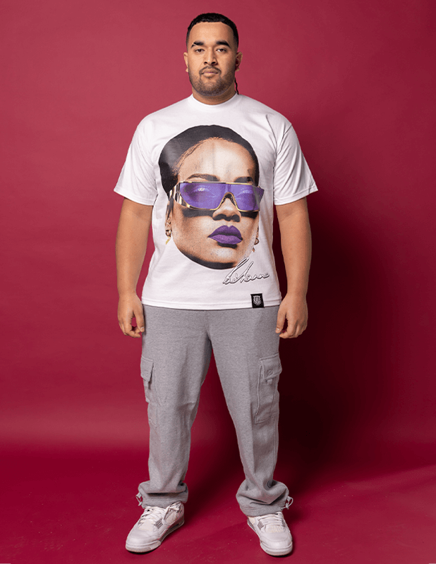 OG Culture X Pro Club Heavyweight Tee - Rihanna Portrait