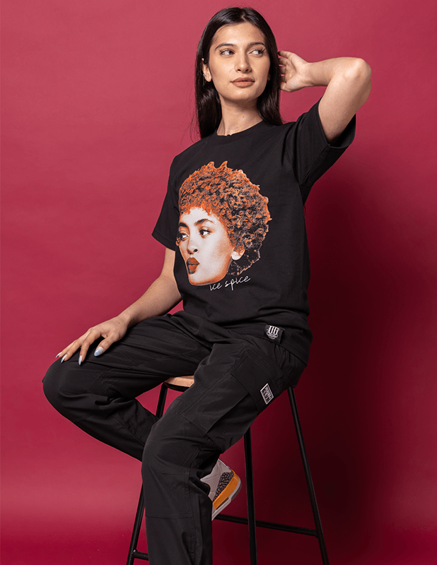 OG Culture X Pro Club Heavyweight Tee - Ice Spice Portrait