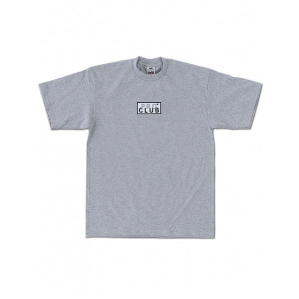 Pro Club Heavyweight Short Sleeve Embroidered Box Logo Tee - GRAY