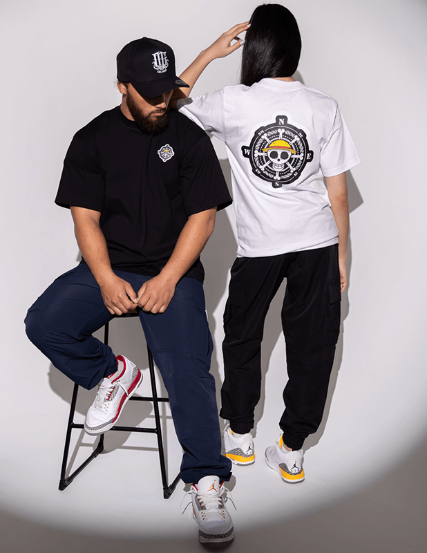 OG Culture X Pro Club Heavyweight Tee - One Piece Compass Logo