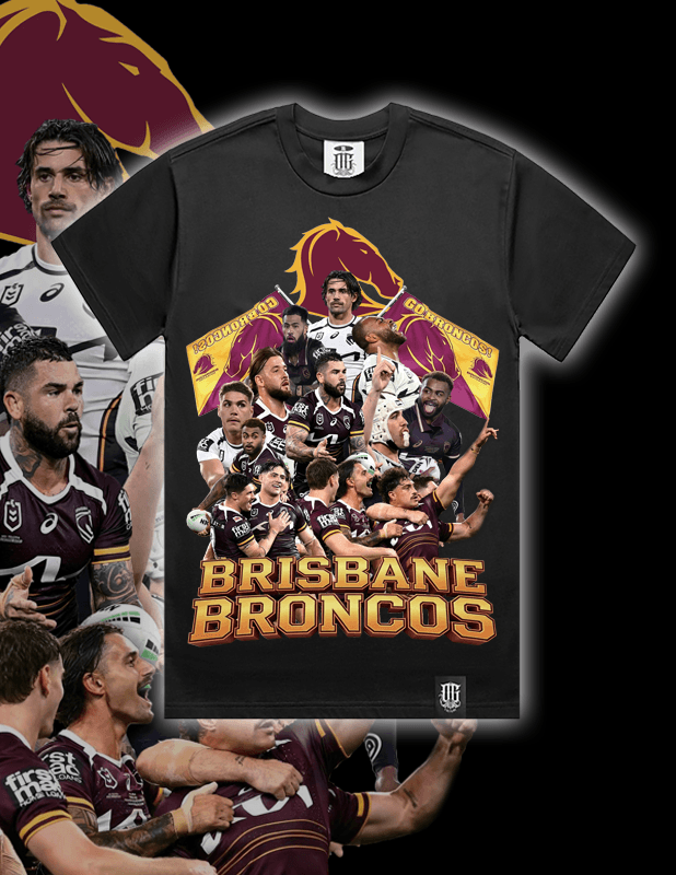 OG Culture X Pro Club Heavyweight Tee - Brisbane Broncos