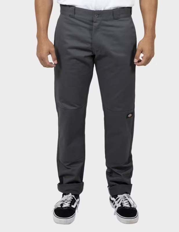 DICKIES - WP811 Skinny Straight Fit Double Knee Work Pant - Charcoal