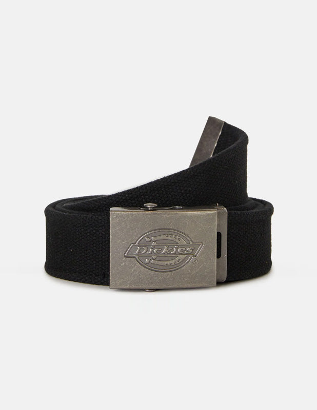 DICKIES - 30mm Cotton Web Belt -BLACK