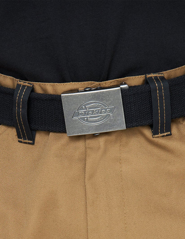 DICKIES - 30mm Cotton Web Belt -BLACK