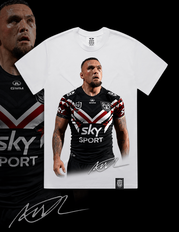 OG Culture X Pro Club Heavyweight Tee - Warriors James Fisher-Harris Portrait
