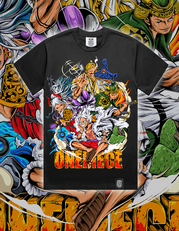 OG Culture X Pro Club Heavyweight Tee - One Piece Luffy's Gear 5 Power