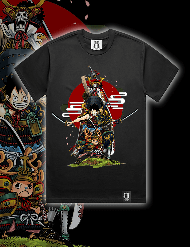 OG Culture X Pro Club Heavyweight Tee - One Piece Luffy's Team