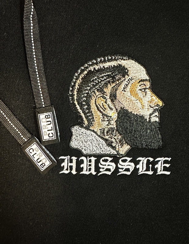 OG Culture X Pro Club Embroidery Heavyweight Pullover Hoodie (13oz) - Nipsey Hussle Portrait