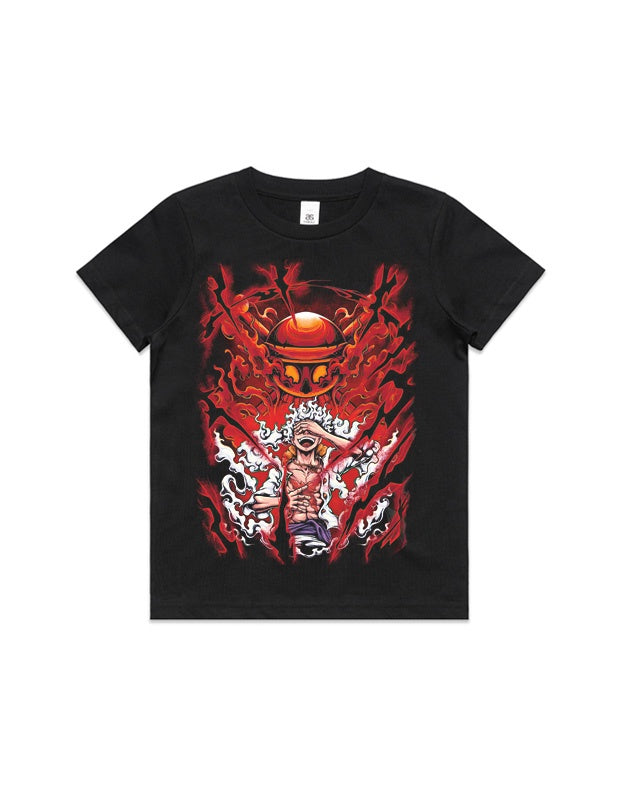 Rewahard Kids Graphic Tee - One Piece Gear 5 Luffy