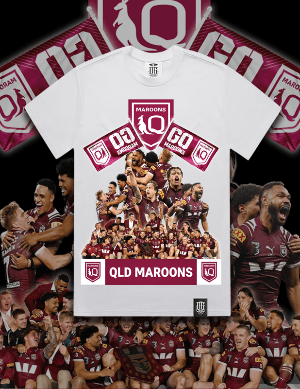 OG Culture X Pro Club Heavyweight Tee - QLD Maroons